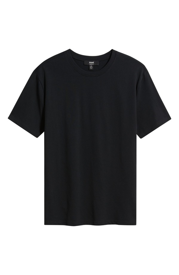 マーヴィ デニム メンズ トップス ティーシャツ 伸び伸びする相応う 綿織物 Mavi Jeans Relaxed Fit Cotton T-Shirt Black 黒いこと