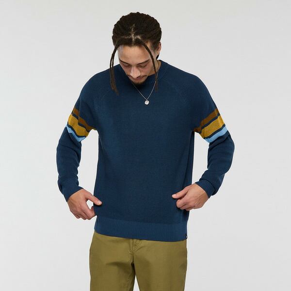 コートパクシー メンズ アウター パーカー・スウェット セーター Cotopaxi Libre Waffle Crew Sweater - Men's Deep Sea|ReVida 店