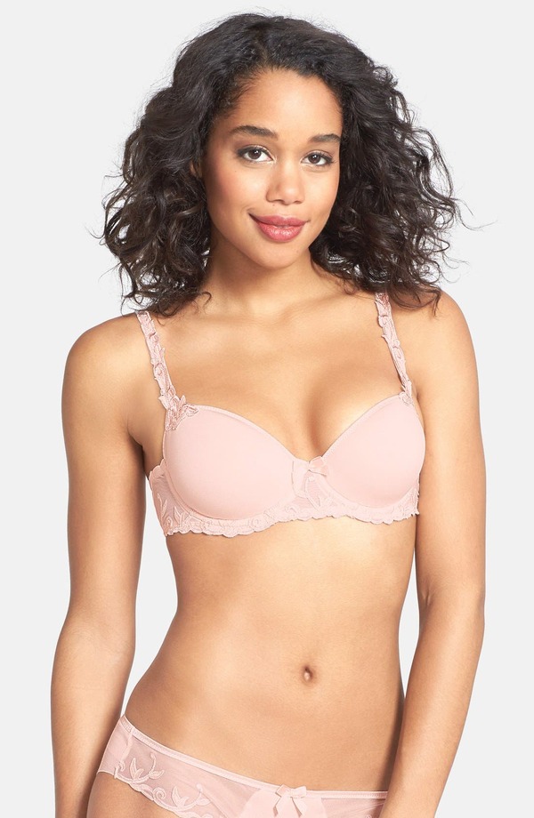 シモーヌペレール レディース アンダー御召しもの ブラ Simone Perele Andora 3D Molded Underwire Bra Blush 毛はらい