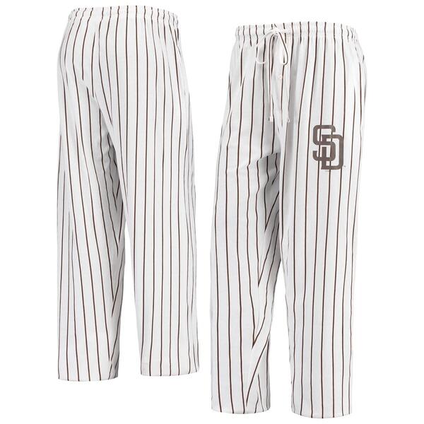 コンセプツ 運動競技 メンズ ボトムス 心地よいズボン下 Men\u0027s Conceptsport White San Diego Padres Vigor Pinstripe Pants White 白いこと