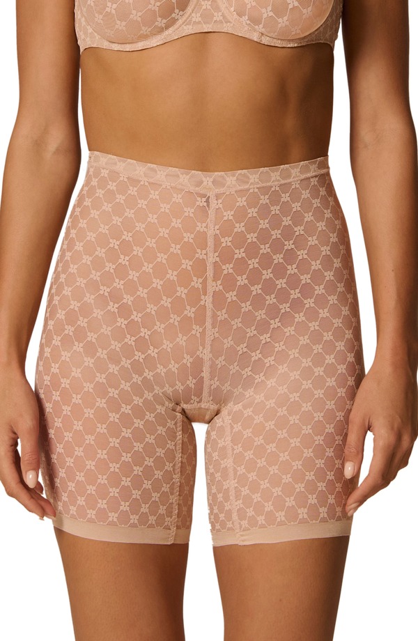 シモーヌペレール レディース ボトムス ハーフパンツ・ショーツ ショートパンツ 刺繍 Simone Perele Plume Uplifting Embroidered Shaping Shorts Peau Rose｜ReVida 店 18,886円
