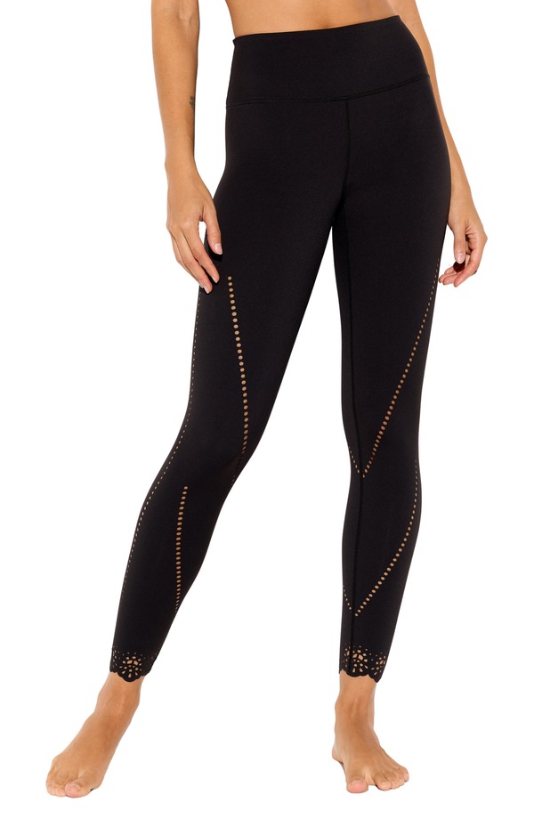 スピリチュアルギャングスタ レディース ボトムス 心地よいズボン下 レギンス Spiritual Gangster Petalotus 7/8 Leggings Black 黒いこと