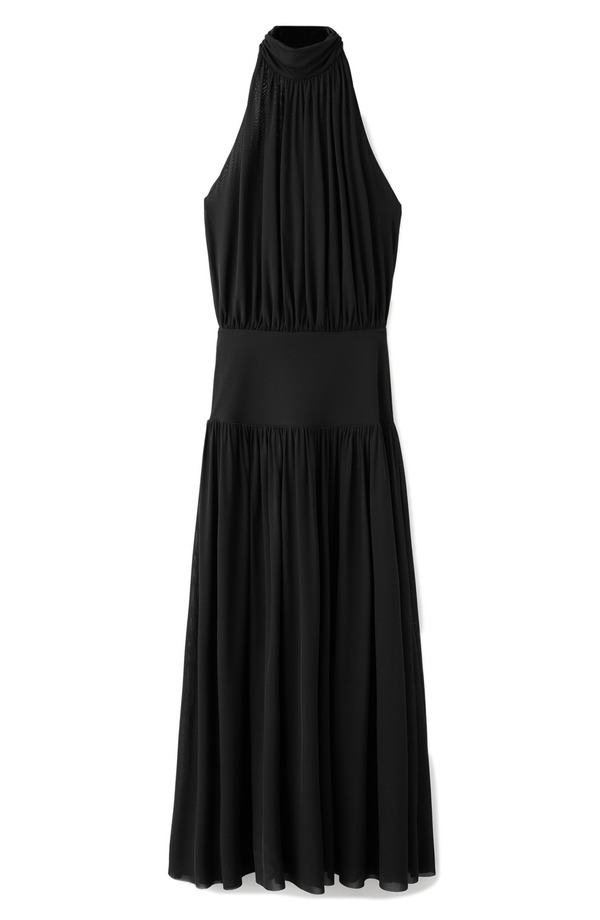 マンゴ レディース トップス 衣装 ノースリーブ マキシ MANGO Sleeveless Maxi Dress Black 黒いこと