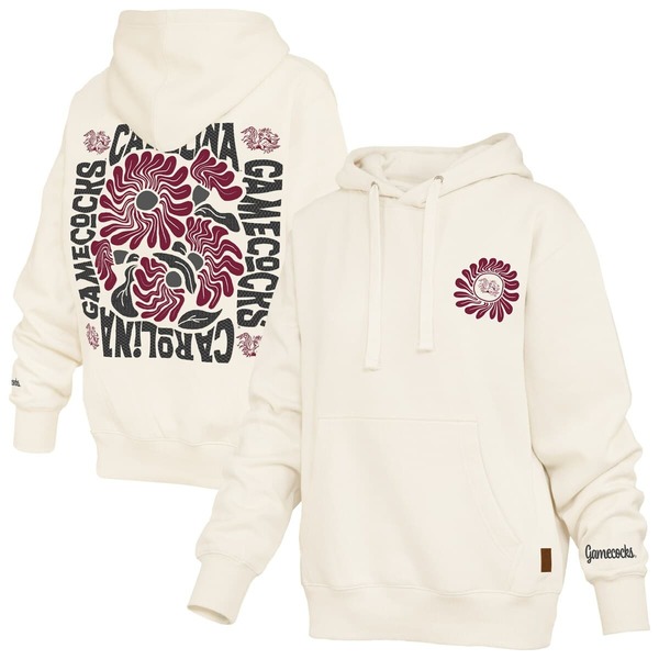 押しつけるボックス席 レディース アウター パーカー・スウェット Women\u0027s Pressbox Cream South Carolina Gamecocks Elena Janise Hoodie Cream 皮膚軟化剤