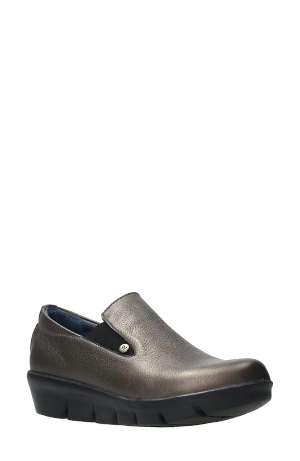 ウォルキー レディース シューズ スニーカー Wolky Mesita Wedge Slip-On Sneaker Inox