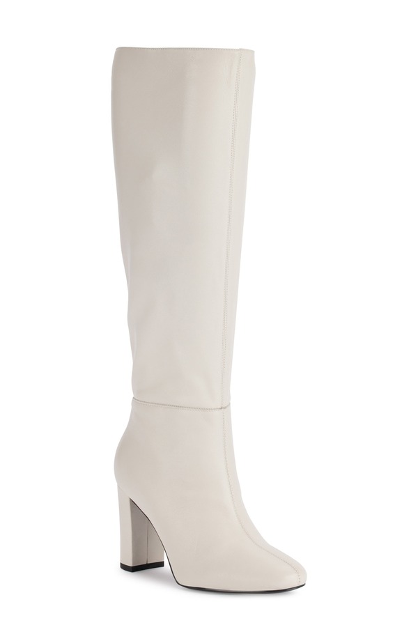 カール ラガーフェルド レディース シューズ ブーツ・レインブーツ KARLAGERFELD PARIS Vani Knee High Boot Soft White ホワイト｜ReVida 店