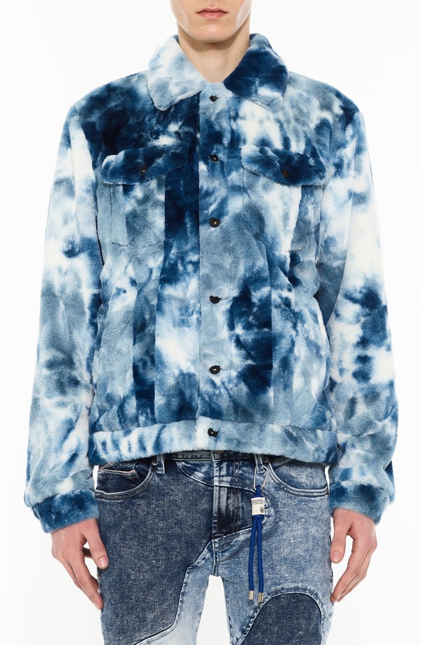 カルト オブ インディビジュアリティ メンズ アウター ジャケット・ブルゾン フリース Cult of Individualitype II Polar Fleece Jacket Navy Faux Fur ネイビー