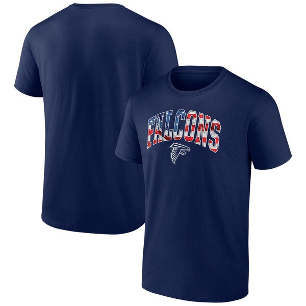 ファナティクス メンズ トップス ティーシャツ ロゴタイプ Men\u0027s Fanatics Branded Navy Atlanta Falcons Banner Wave Logo T-Shirt Navy 米国海軍