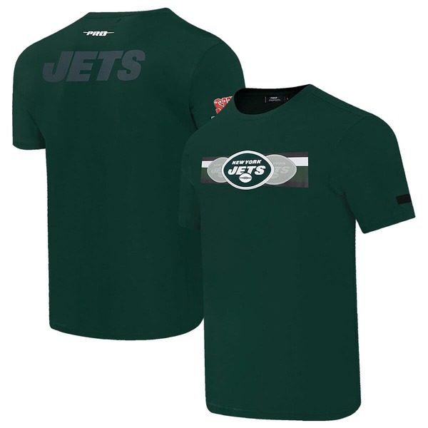 労働者階級標準尺度 メンズ トップス ティーシャツ Men\u0027s Pro Standard Greenew York Jets Retro Striper T-Shirt Green 緑であること