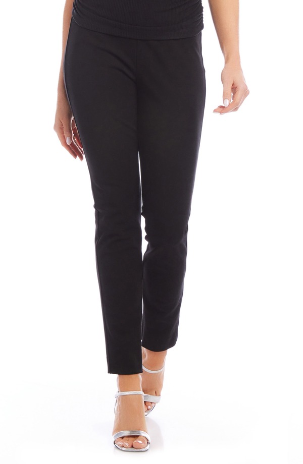 フィフティーントゥエンティ レディース ボトムス レギンストレート ズボン下 アンクル FIFTEEN TWENTY Jane Ankle Zip Twill Slim Straight Leg Pants Black 黒いこと
