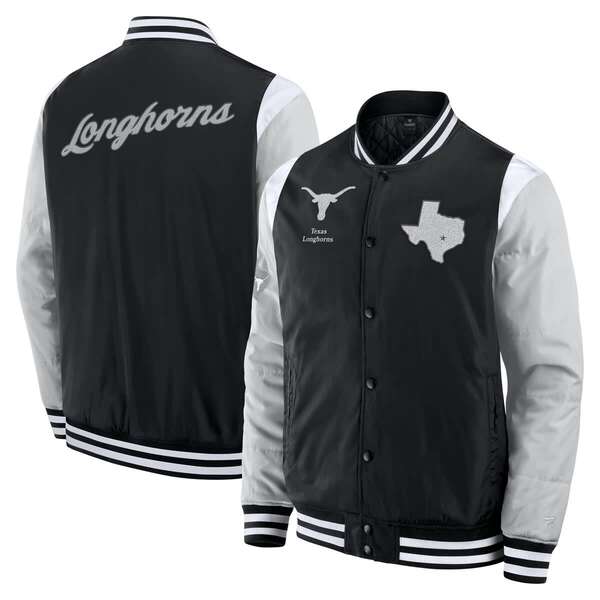 ファナティクス メンズ アウター 上衣・上衣 Men\u0027s Fanatics Black Texas Longhorns ElementsElite Full-Snap Jacket Black 黒いこと