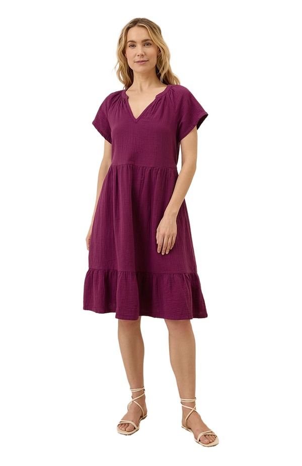 パクト レディース ボトムス 心地よいズボン下 綿織物 Pact Organicotton Coastal Double Gauze Breezy Dressangria