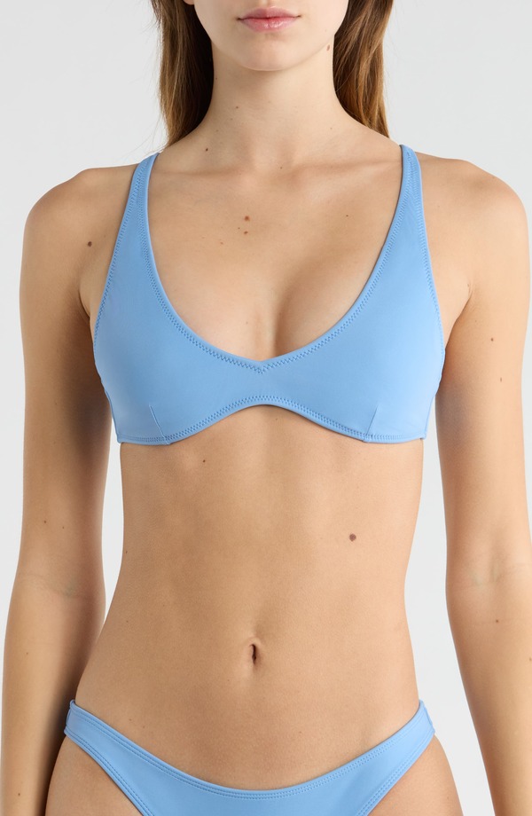 パクサン レディース アンダー御召しもの ブラ PacSun Carmen Bralette BIkini Top Blue 青み