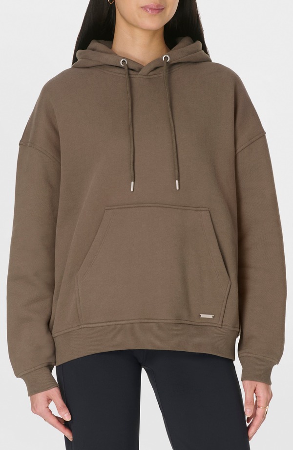 スウェッティベティ レディース アウター パーカー・スウェット 綿織物 フリース Sweaty Betty Premium Brushed Cotton Fleece Hoodie Dark Timber Brown 赤銅色