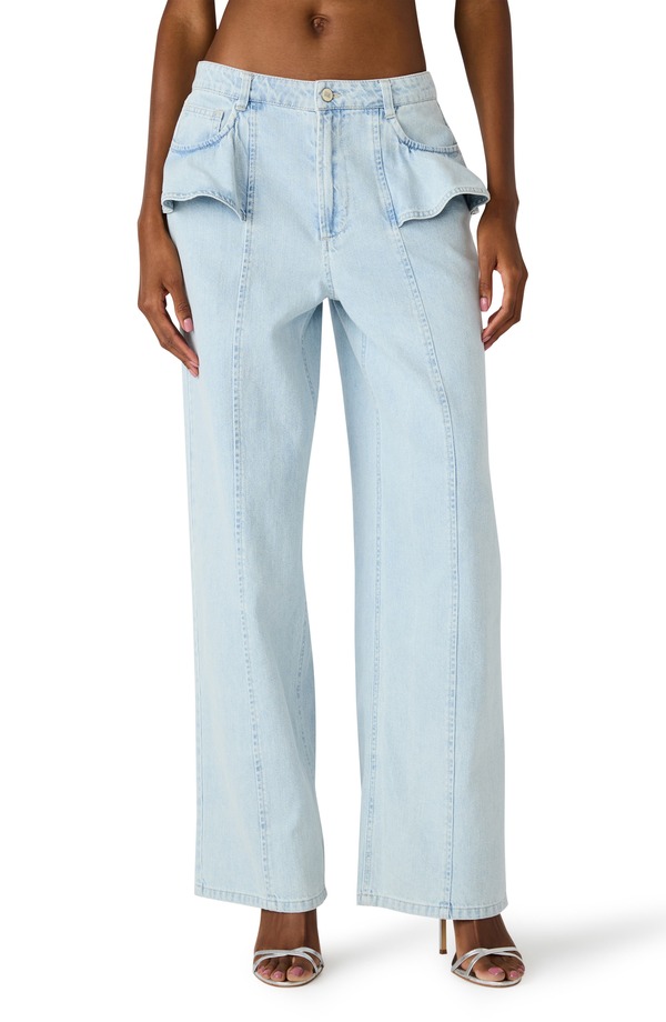 スティーブ マデン レディース ボトムス ジーンズズボン下 デニム Steve Madden Chlo Flounce Detail Jeansulphur Spring