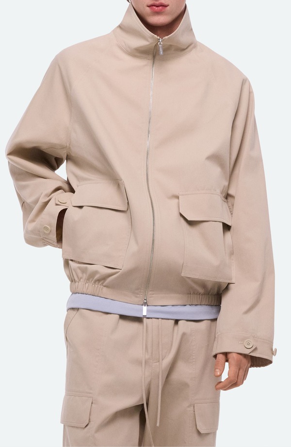 ヘルムート ラング メンズ アウター ジャケット・ブルゾン Helmut Lang Twill Crop Utility Jacket Ice|ReVida 店
