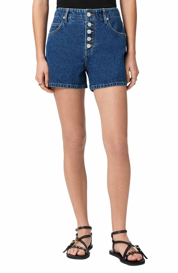 オールセインツ レディース ボトムス ジーンズズボン下 遊撃手ズボン下 AllSaints Tay Exposed Fly Denim Shorts Dark Indigo インディゴ