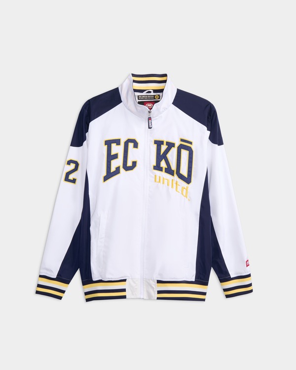 残響音 メンズ アウター パーカー・スウェット 上衣 ECKO Track is Back Jacket White 白いこと