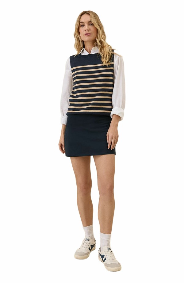 パクト レディース ボトムス 二分の一ズボン下・さる股引き 綿織物 Pact On the Go-To Pocket Skort Made with Organicotton Midnight Blue 青碧