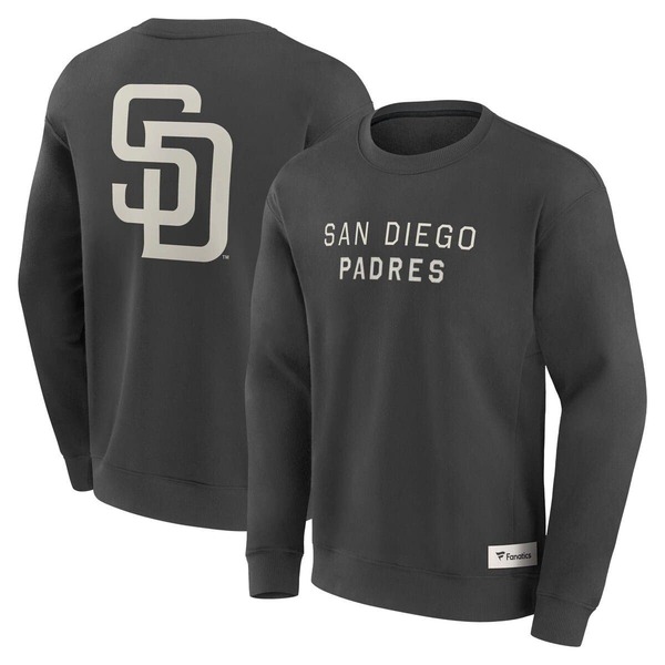 ファナティクス メンズ アウター パーカー・スウェット シャツ Men's Fanatics Charcoal San Diego Padres Elements Future Ground Lettering Pullover Sweatshirt Charcoal チャコール|ReVida 店