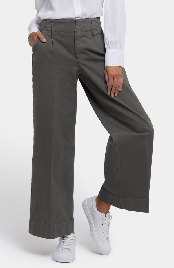 エヌワイディージェイ レディース ボトムス レギンス ワイドレッグ ズボン下 NYDJ Mona Wide Leg Pants Vine Leaf