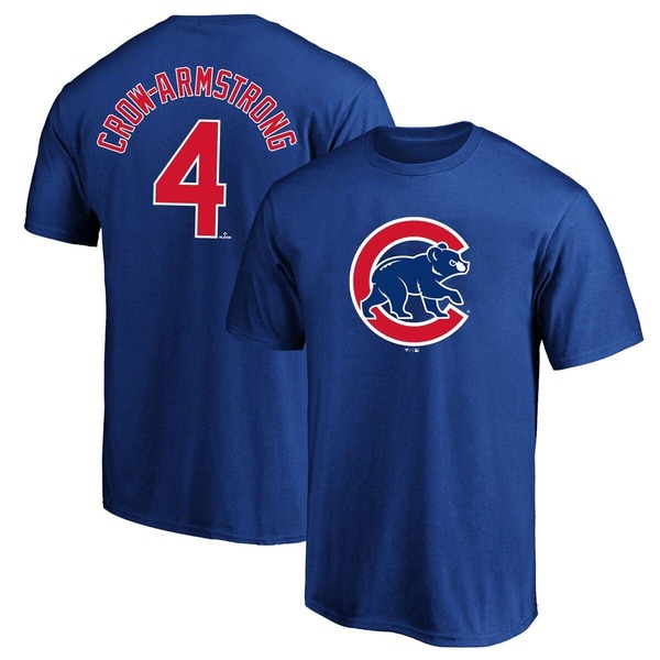 ファナティクス メンズ トップス ティーシャツ トール Men\u0027s Fanatics Pete Crow-Armstrong Royal Chicago Cubs Big \u0026 Tall Name \u0026 Number T-Shirt Royal