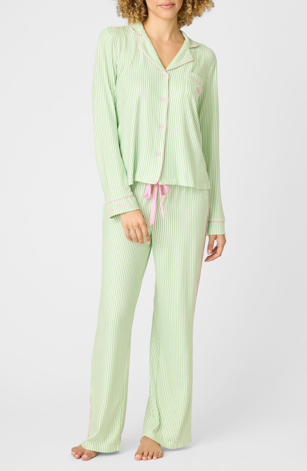ピージェイサルベージ レディース アンダーお召しもの ナイト爵お召しもの PJ Salvage Pupcation Palm Pajamas Kiwi