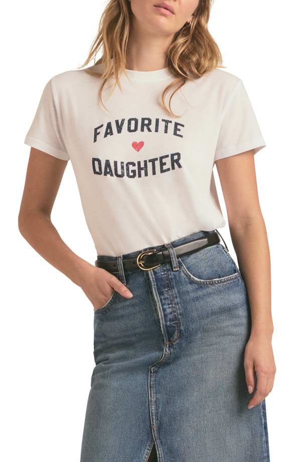 フェイバリット ドーター レディース トップス Tシャツ グラフィック The Favorite Daughter Graphic T-Shirt White ホワイト｜ReVida 店