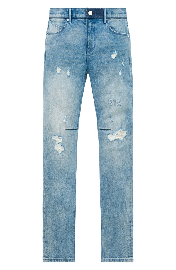 アールティーエー メンズ ボトムス ジーンズズボン下 デニム RtA Clayton Ripped Skinny Jeans Golden Indigo インディゴ