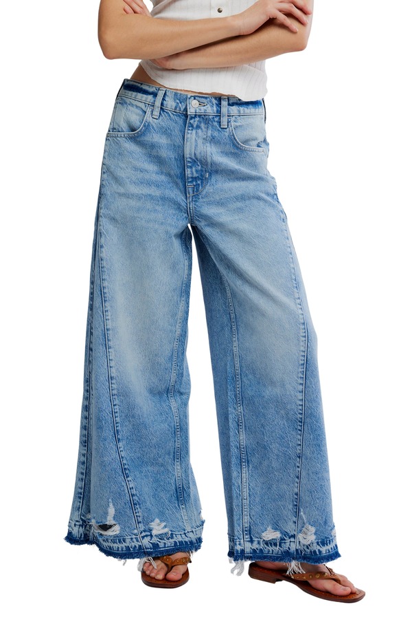 フリーピープル レディース ボトムス ジーンズズボン下 ワイドレッグ デニム Free People Apollo Wide Leg Jeanstreamline
