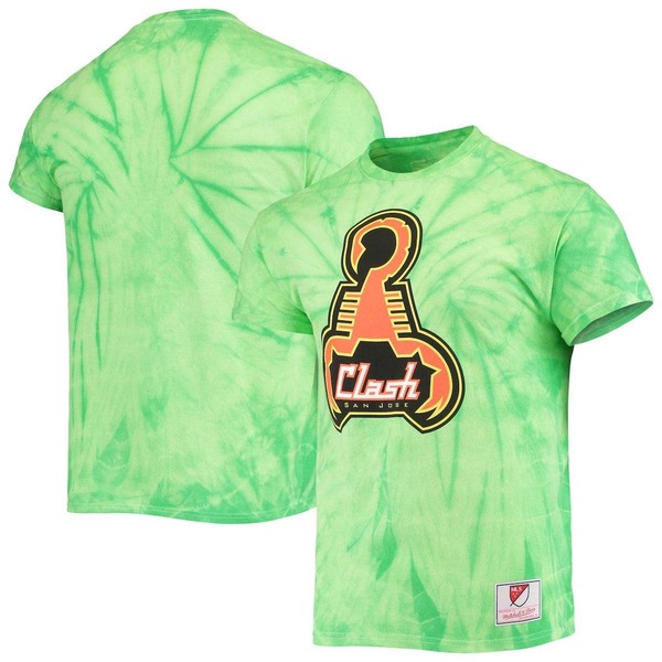ミッチェル\u0026ネス メンズ トップス プルオーバー Men\u0027s Mitchell \u0026 Ness Green San Jose Clash Since \u002796 Tie-Dye T-Shirt Green 緑であること