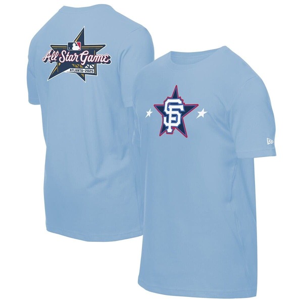 ニュー内鰓 メンズ トップス ティーシャツ Men\u0027s New Era Light Blue San Francisco Giants 2025 MLB All-Star Game Workout-Shirt Light Blue 青碧