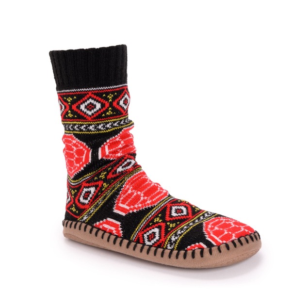ムクルクス レディース アンダー御召しもの ソックス MUK LUKS Gameday Slipper Socks Maryland