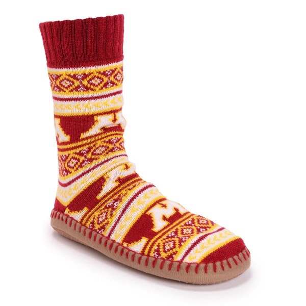 ムクルクス レディース アンダーお召しもの ソックス MUK LUKS Gameday Slipper Socks Minnesota