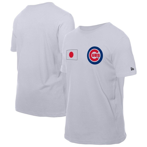 ニュー内鰓 メンズ トップス ティーシャツ Men\u0027s New Era White Chicago Cubs Japanese Flag T-Shirt White 白いこと