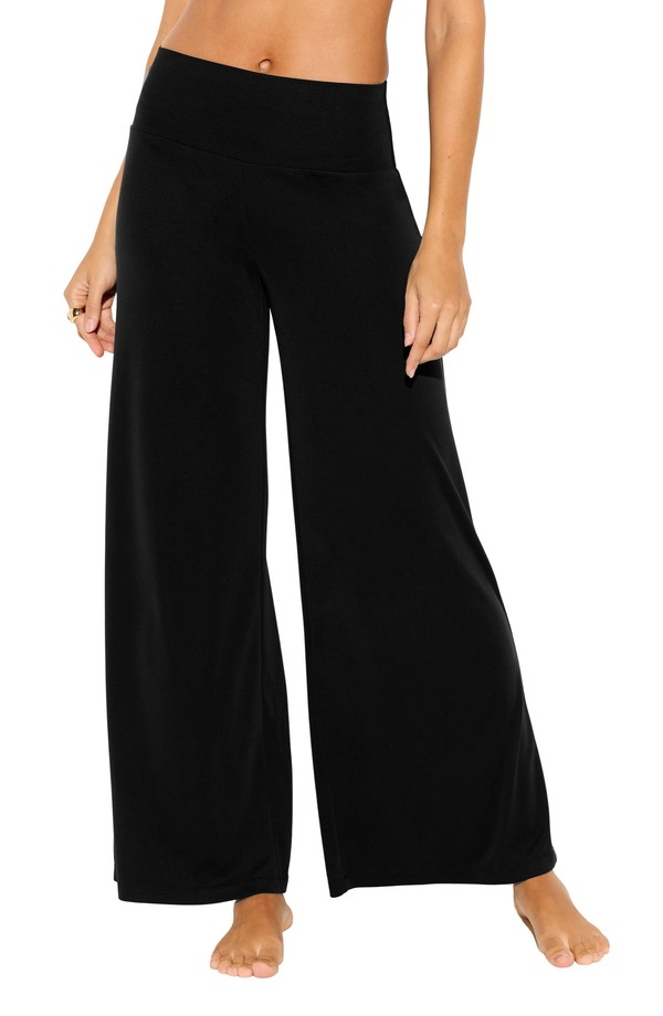 スピリチュアルギャングスタ レディース ボトムス レギンス ワイドレッグ ズボン下 Spiritual Gangster Journey Wide Leg Pants Black 黒いこと