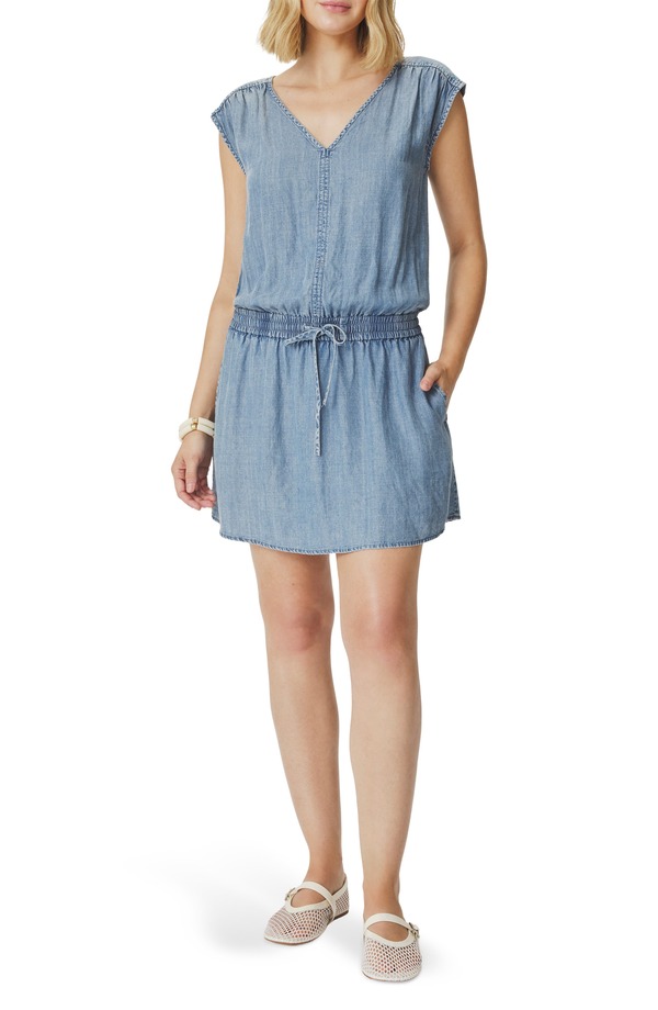 スプレンディット レディース トップス 衣装 ミニ ノースリーブ Splendid Ginger Sleeveless Chambray Minidress Indigo Blue インディゴ