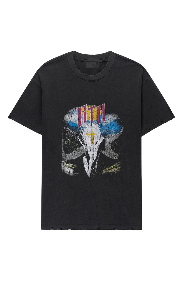 アールティーエー メンズ トップス プルオーバー グラフィック RtA Colin Oversize Graphic T-Shirt Black Scenery 黒いこと