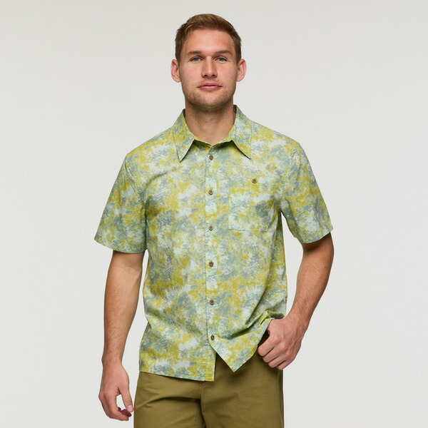 コートパクシー レディース トップス シャツ プリント Cotopaxi Estival Button Up Shirt - Print - Men's Galactic Lemongrass|ReVida 店