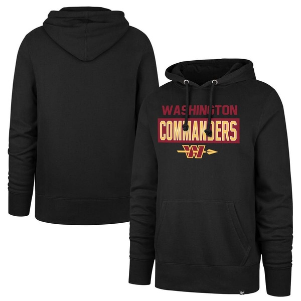 フォーティーセブン メンズ アウター パーカー・スウェット Men\u0027s \u002747 Black Washington Commanders Framework Headline Hoodie Black 黒いこと