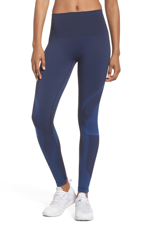 エル エヌ ディー アール レディース ボトムス レギンス ご機嫌酉の方角 LNDR Spectrum High Waist Seamless Leggings Navy 米国海軍
