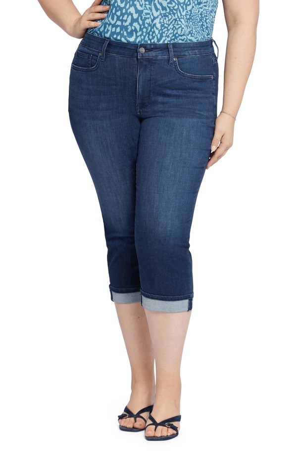 エヌワイディージェイ レディース ボトムス カジュアルパンツ キャップ ジーンズ NYDJ Marilyn Cuffed Capri Jeans Inspire|ReVida 店