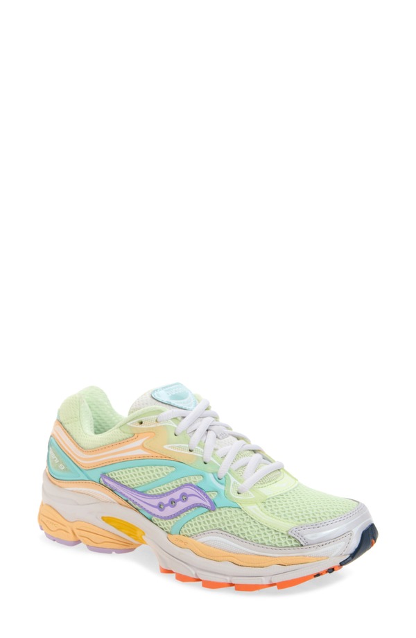 サッカニー レディース シューズ スニーカー Saucony Gender Inclusive ProGrid Omni 9 Sneaker Lime/Orchid 菩提樹