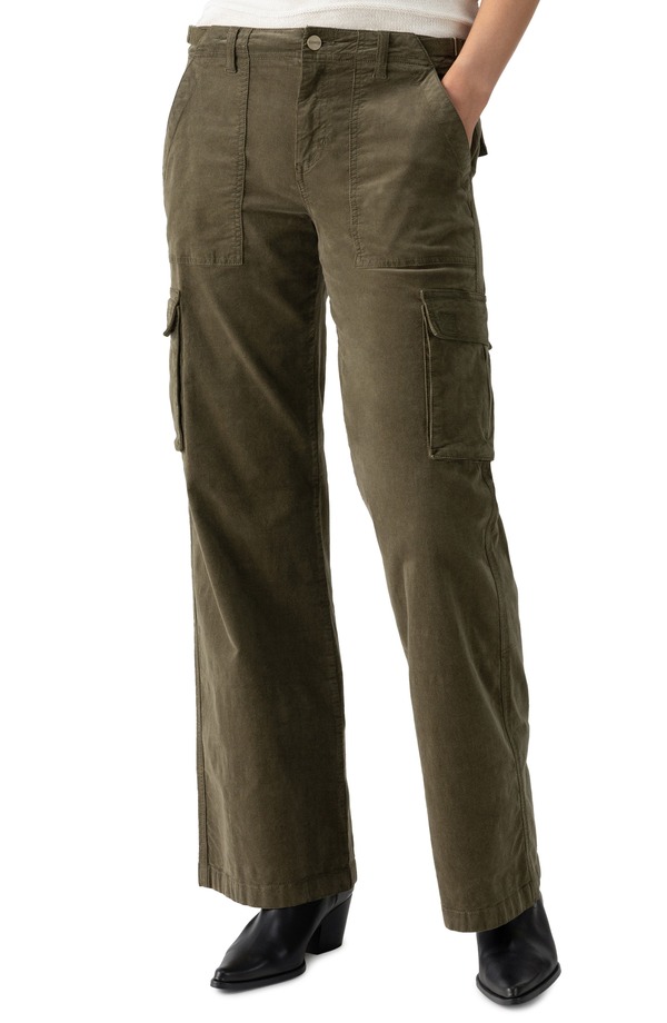 駆け込み寺 レディース ボトムス 心地よいズボン下 ワイドレッグ カーゴパンツ Sanctuary Reissue Wide Leg Cargo Pants Burnt Olive オリーブ