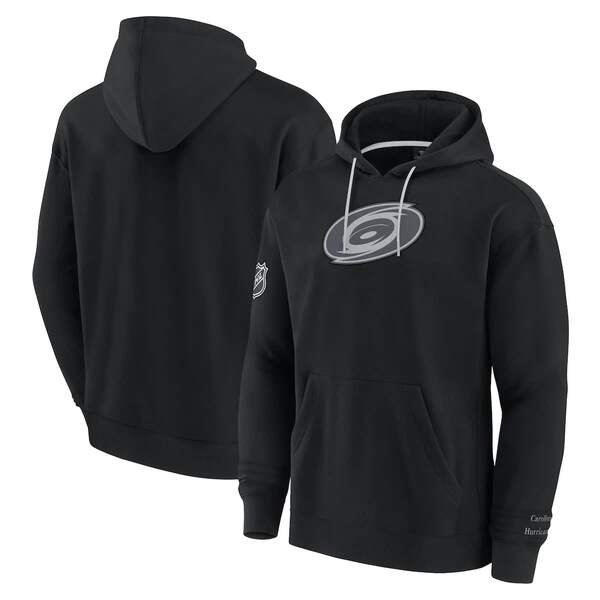 ファナティクス メンズ アウター パーカー・スウェット Men\u0027s Fanatics Black Carolina Hurricanes Elements Pace Pullover Hoodie Black 黒いこと