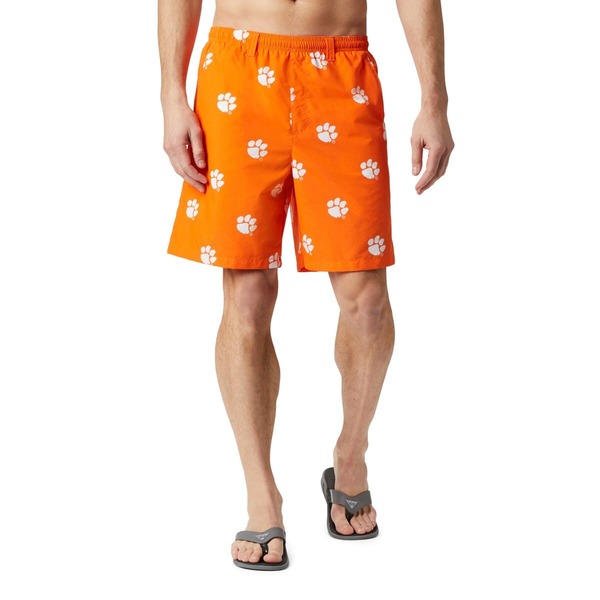 コロンビア メンズ ボトムス 二分の一ズボン下・さる股引き 刷り上げる Men\u0027s Columbia Orange Clemson Tigers Backcast III Printed Short Orange オレンジ色
