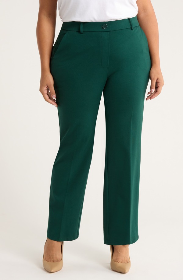 カスパール レディース ボトムス レギンス ズボン下 KASPER Pull-On Trouser Pants Evergreen