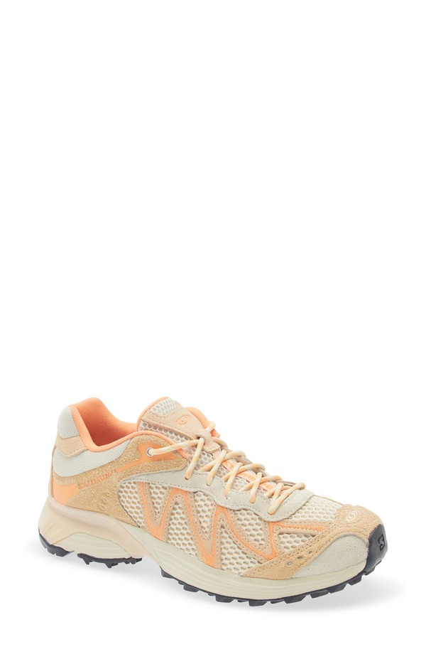 サロモン レディース シューズ スニーカー Salomon Gender Inclusive XT-Whisper Embroidery Sneaker Asparagus/ Almond/ Nectarine