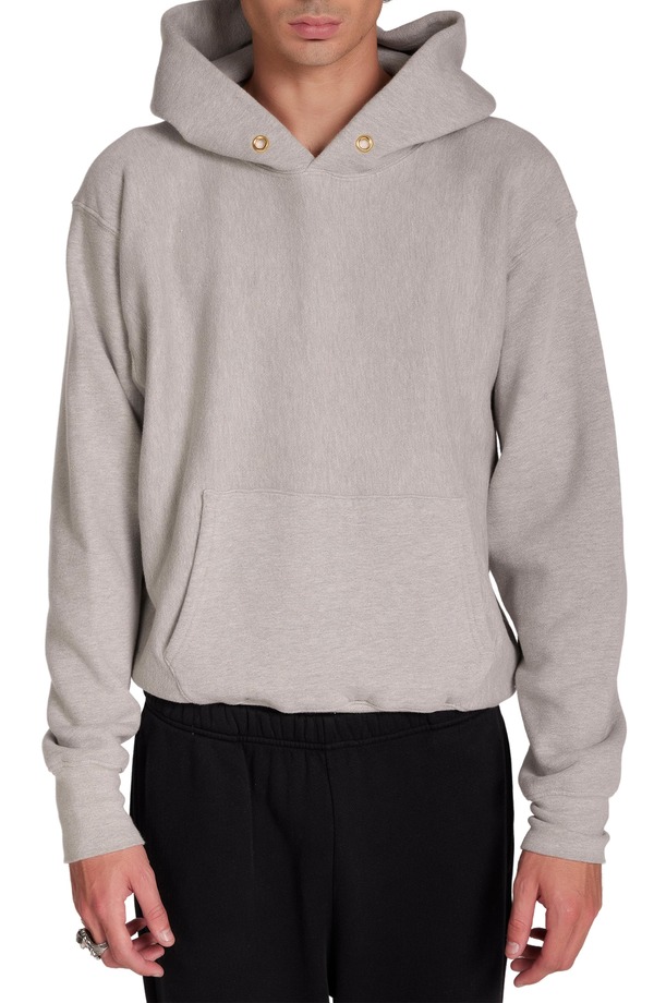 レス ティエン レディース アウター パーカー・スウェット クロップド Les Tien HeavyWeight Cropped Hoodie Heather Grey グレー|ReVida 店
