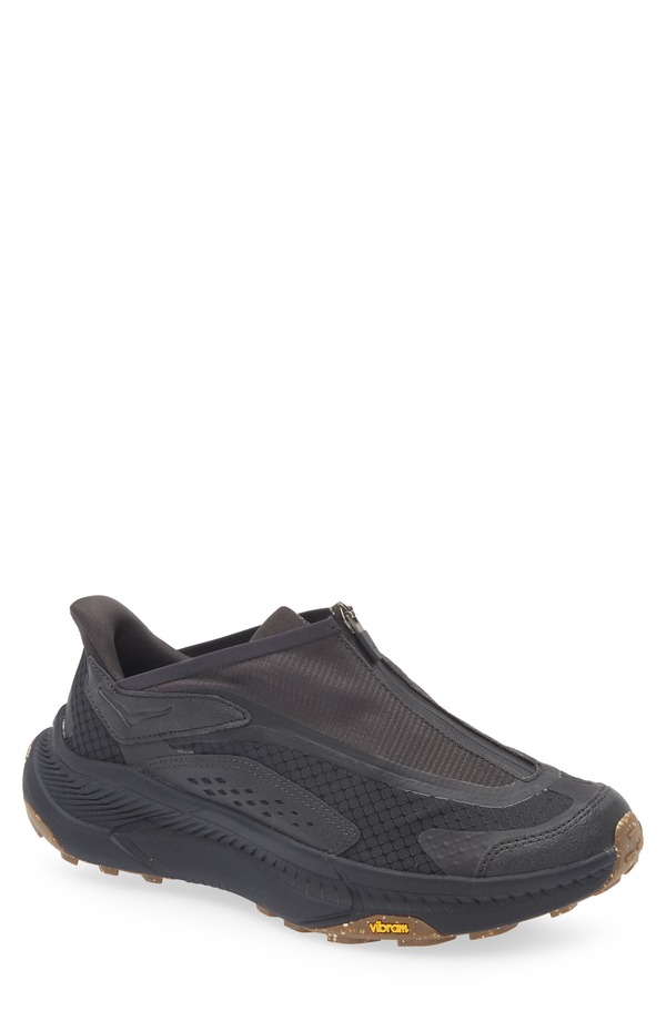 ホカオネオネ レディース シューズ スニーカー HOKA Projectransport Zip Sneaker Carbon Black / Black 黒いこと